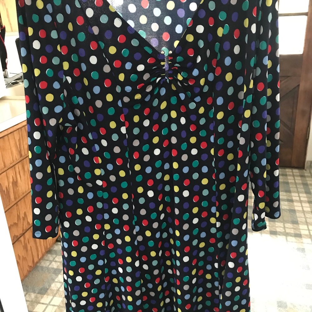 Ellen Tracy Polka dot dress lightly worn